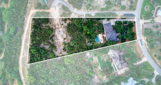 7610 Ramble Rdg, San Antonio, TX 78266 - aerial view of property's location featuring property parcel outlined