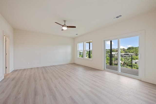 2646 Crazyhorse Pass, Austin, TX 78734 - unfurnished room featuring light wood-type flooring, baseboards, and visible vents
