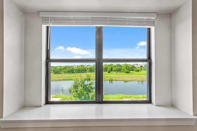 room details with a water view