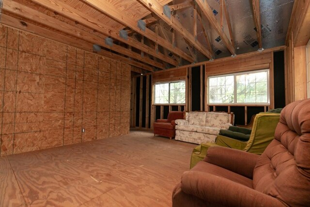 living room with plenty of natural light