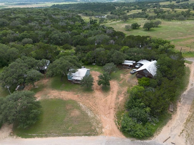 bird's eye view featuring a rural view