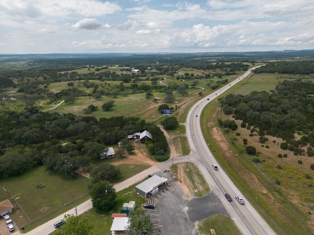 bird's eye view featuring a rural view