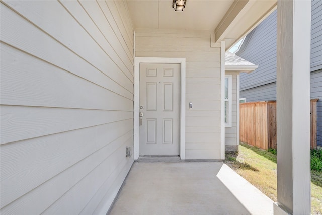 view of property entrance