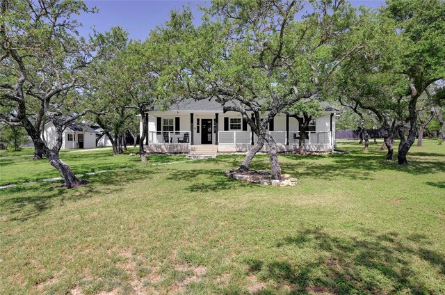 exterior space with a porch