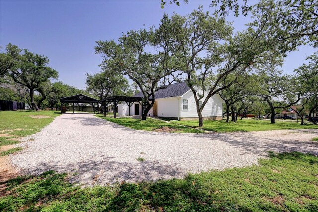 view of community featuring a yard