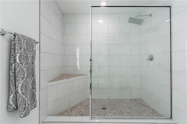 bathroom with walk in shower