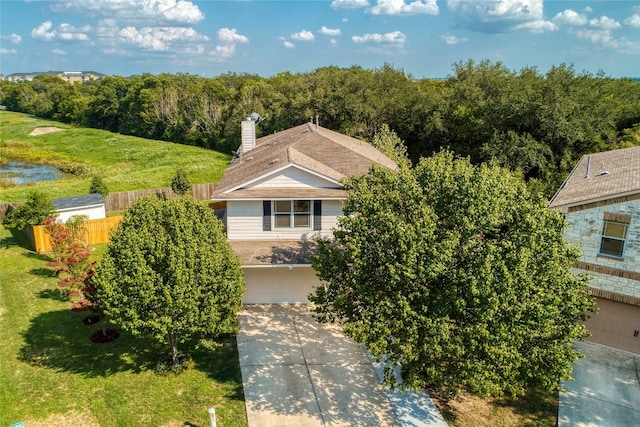 birds eye view of property