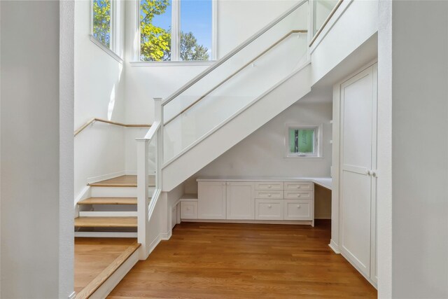 interior space with light wood-type flooring