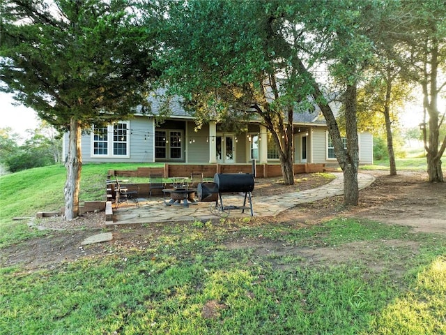 exterior space with a patio