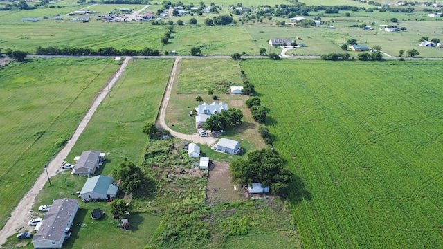 bird's eye view featuring a rural view