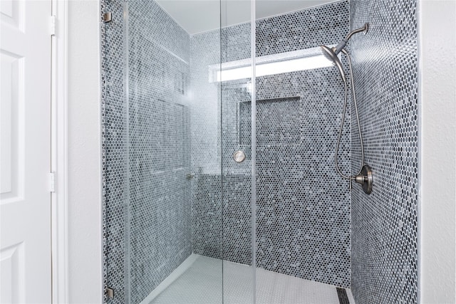 bathroom with walk in shower