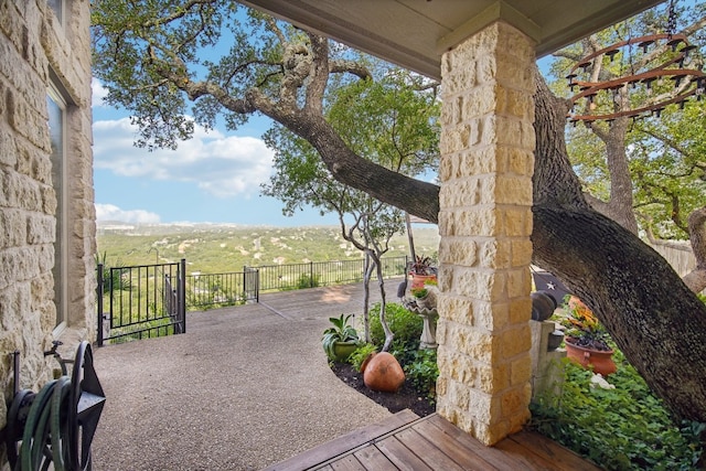 exterior space with a patio