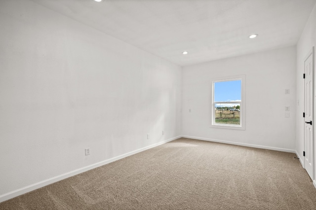 view of carpeted empty room