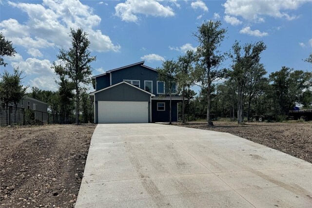 front facade featuring a garage