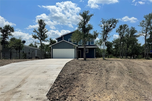 front facade featuring a garage