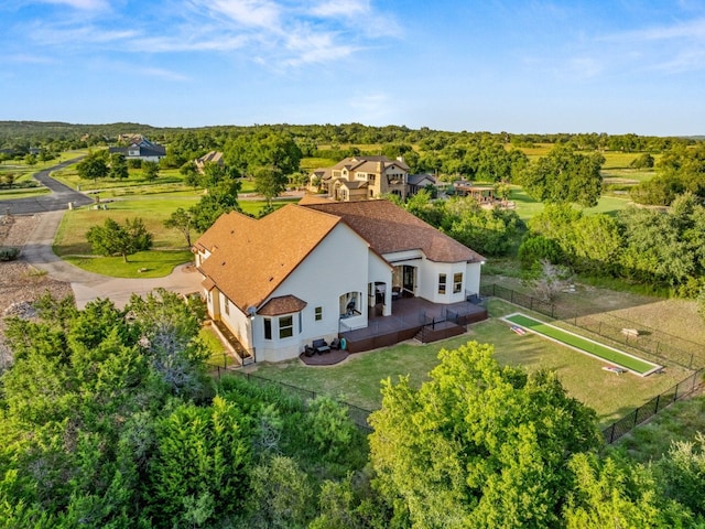 aerial view