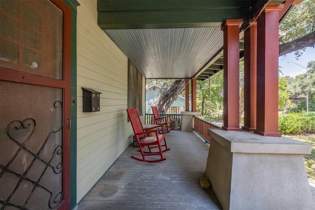 view of patio / terrace featuring covered porch