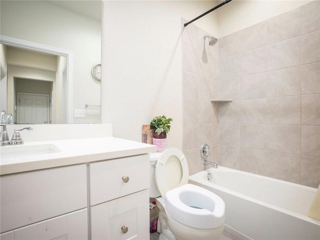 245 Tulum Ter, Leander, TX 78641 - bathroom featuring vanity and tub / shower combination
