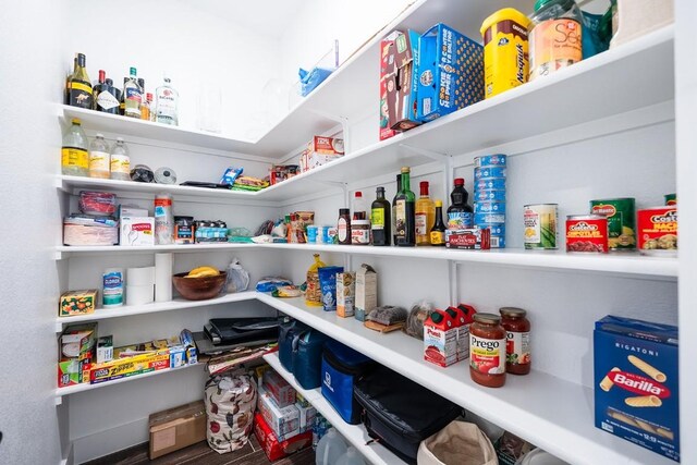 view of pantry