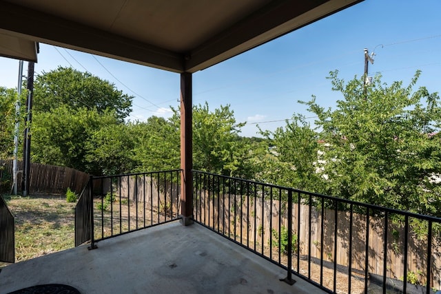 view of balcony