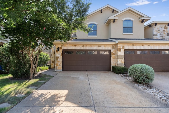 view of front of home featuring a garage