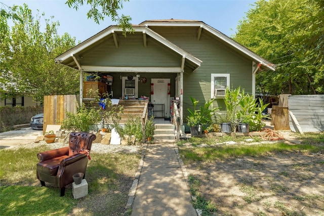 bungalow with covered porch