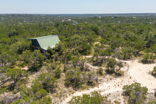 9000 Bear Creek Dr, Austin, TX 78737 - aerial view of property and surrounding area with a heavily wooded area