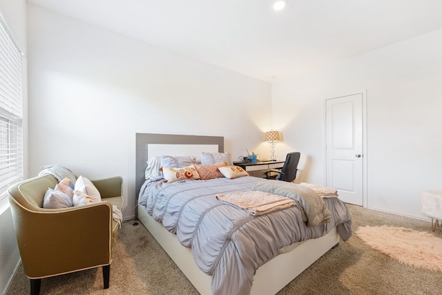 bedroom featuring carpet flooring