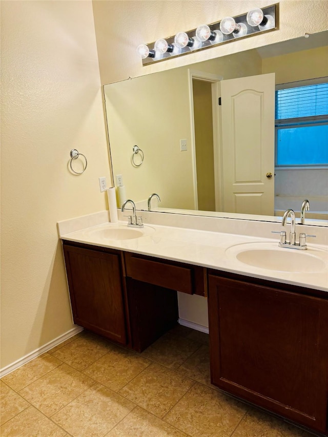 bathroom with vanity