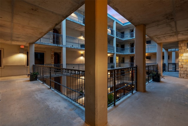 view of patio with a balcony