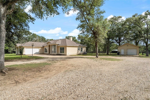 ranch-style house with a garage