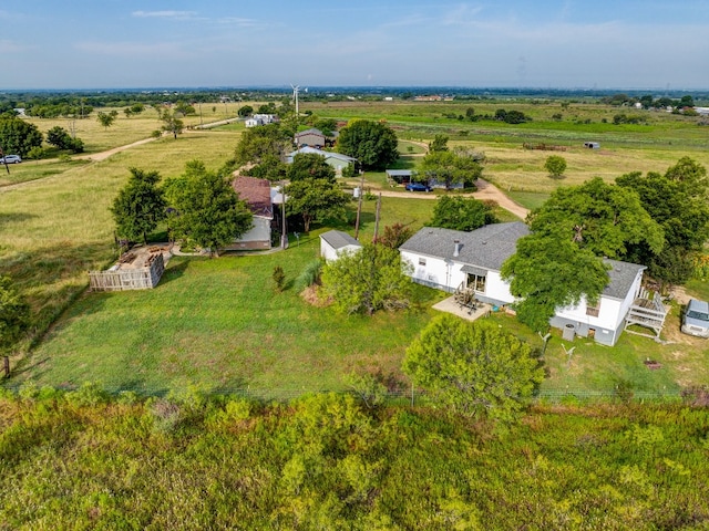 drone / aerial view featuring a rural view