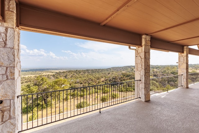 view of balcony