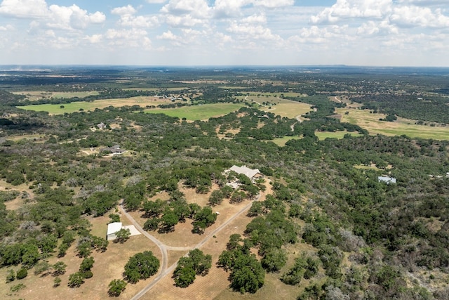 bird's eye view featuring a rural view