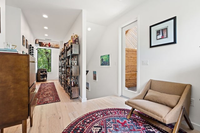 2118 Glendale Pl Unit 1, Austin, TX 78704 - sitting room with wood finished floors and recessed lighting