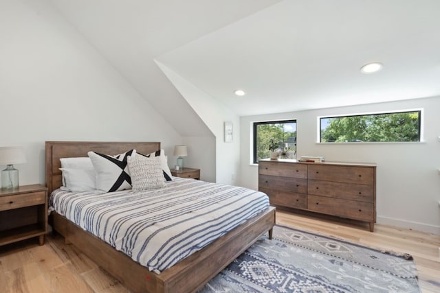 2118 Glendale Pl Unit 1, Austin, TX 78704 - bedroom with light wood-type flooring and recessed lighting