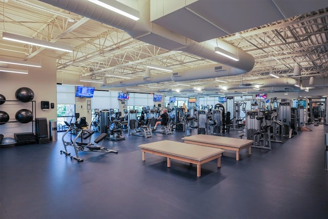 view of exercise room