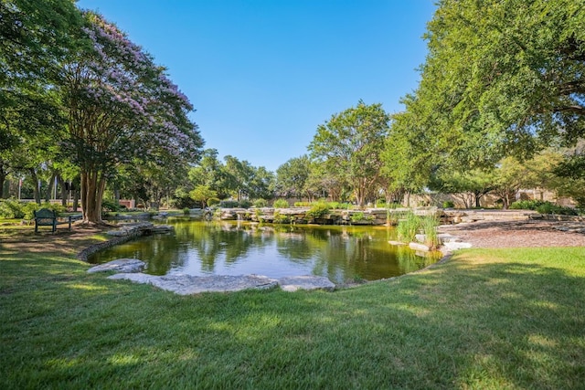 view of water feature