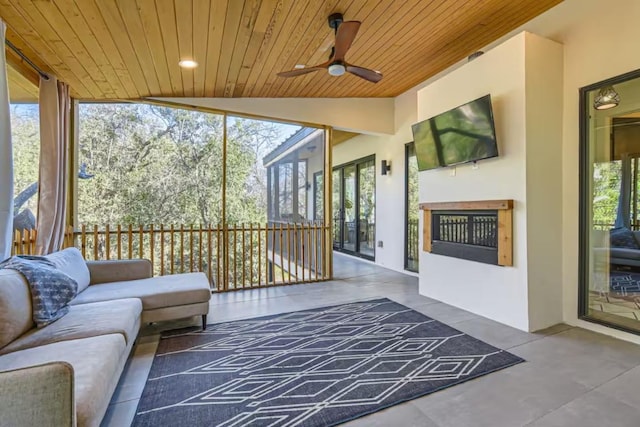 107 Blue Ridge Trl, Austin, TX 78746 - sunroom with lofted ceiling and healthy amount of natural light
