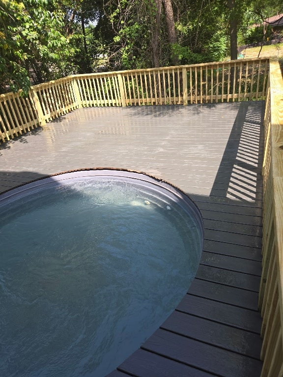 107 Blue Ridge Trl, Austin, TX 78746 - view of pool with a wooden deck