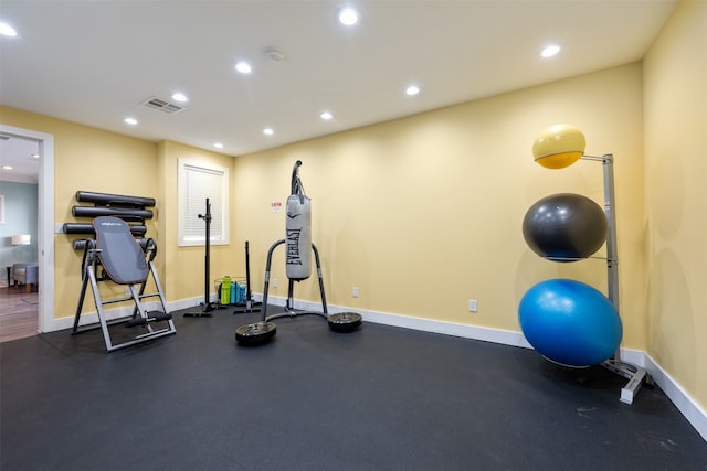 view of workout room