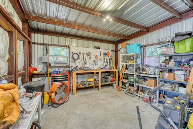 view of storage room