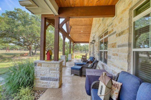 view of patio