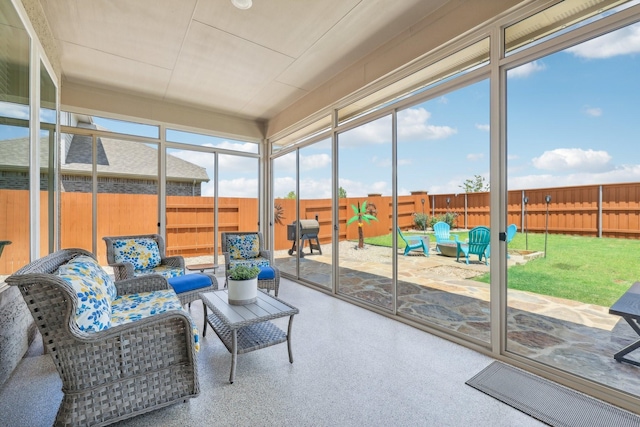 view of sunroom / solarium