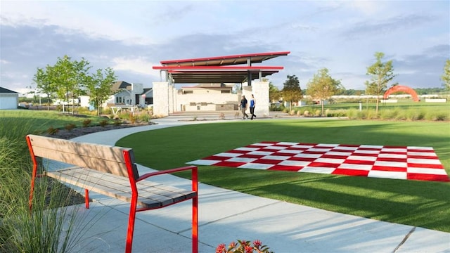 8512 Picnic House Path, Austin, TX 78744 - view of home's community with a lawn