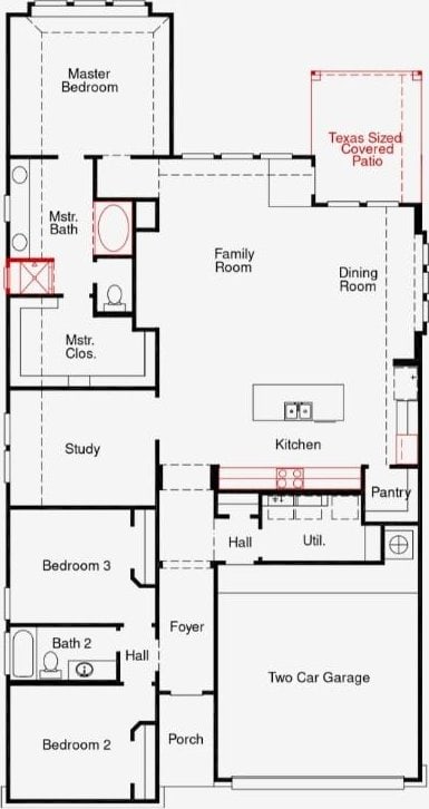 520 Raleigh Dr, Georgetown, TX 78633 - view of home floor plan
