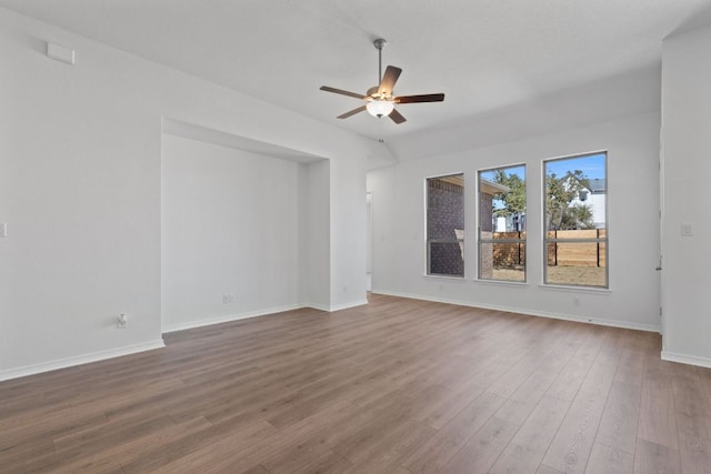 520 Raleigh Dr, Georgetown, TX 78633 - empty room featuring ceiling fan and wood finished floors