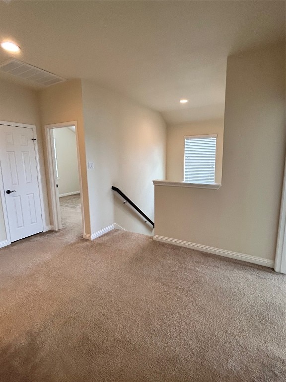 view of carpeted empty room