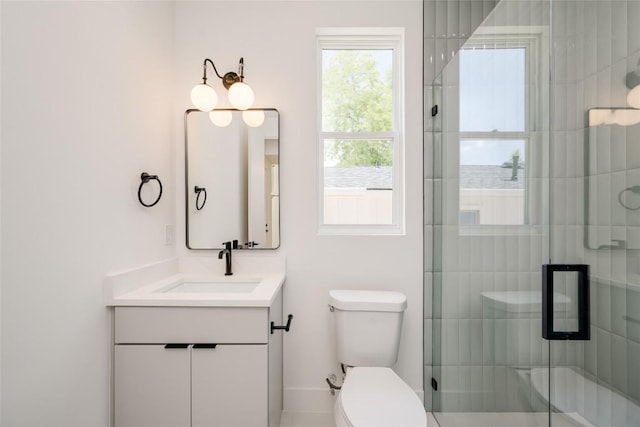 1928 Miles Ave Unit 2, Austin, TX 78745 - bathroom featuring vanity, toilet, and tiled shower