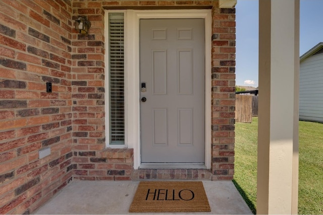 view of property entrance